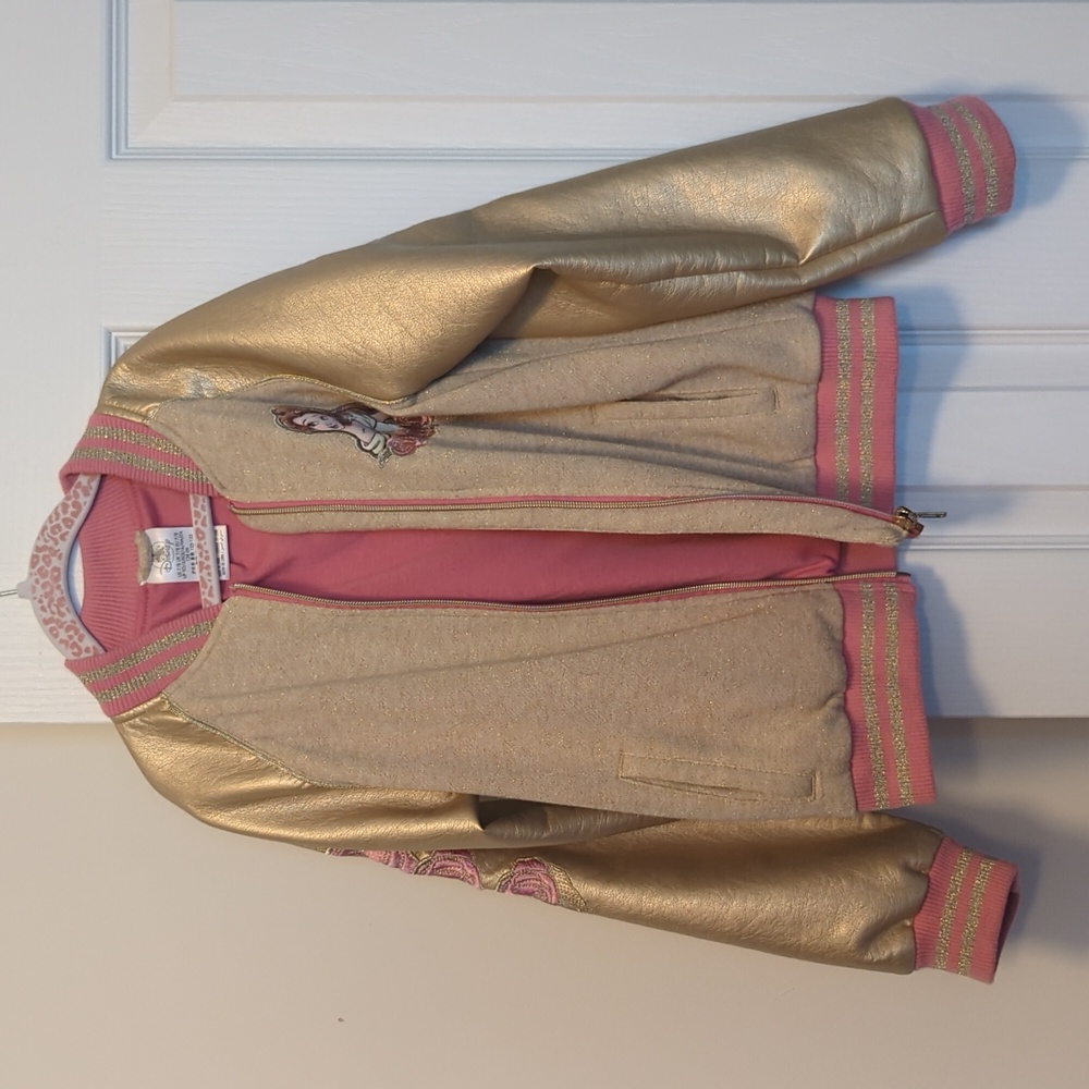 Disney Jacket - Pink and Gold, Size 7/8